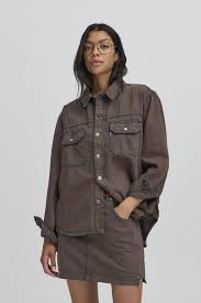 Ball - Bapietro Denim Shirt - Coffee Bean