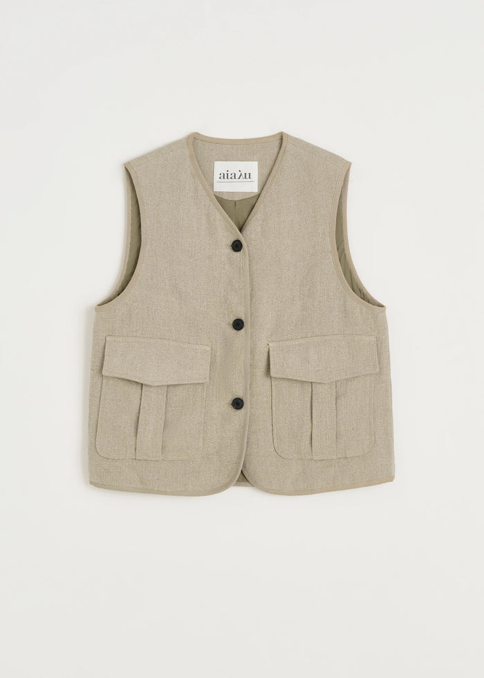Aiayu - Vest - Heavy Linen