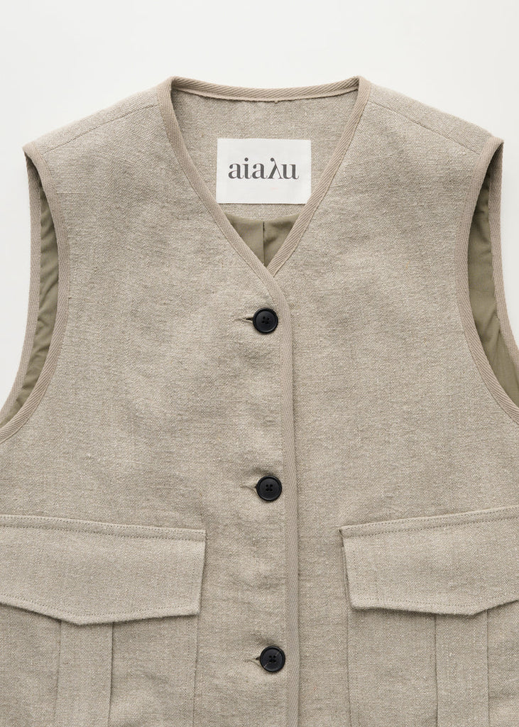 Aiayu - Vest - Heavy Linen
