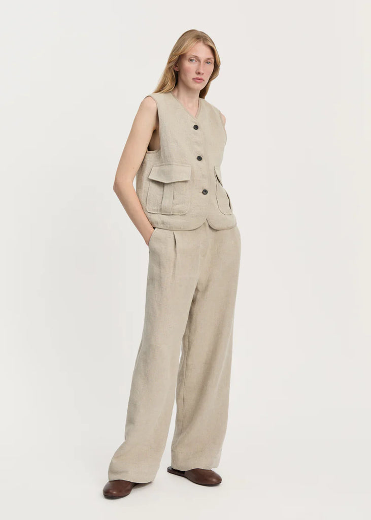 Aiayu - Vest - Heavy Linen