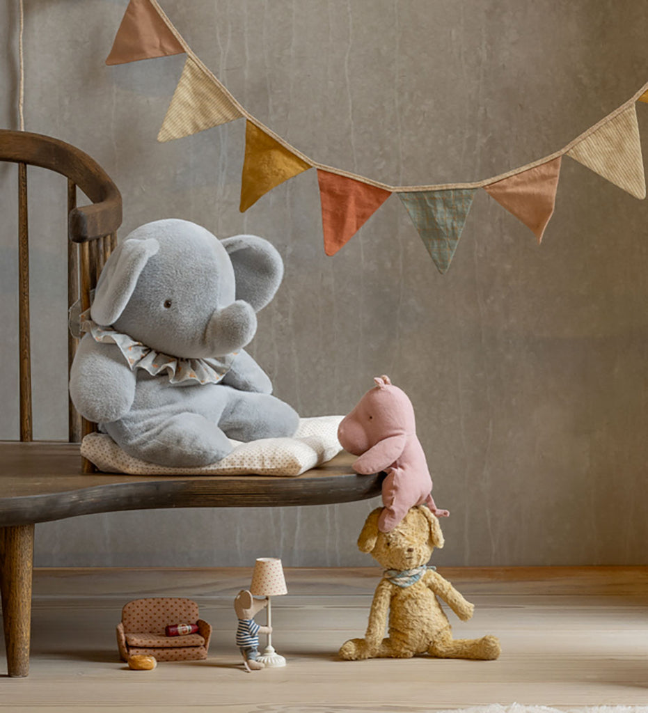 Maileg - Plyselefant - Blå