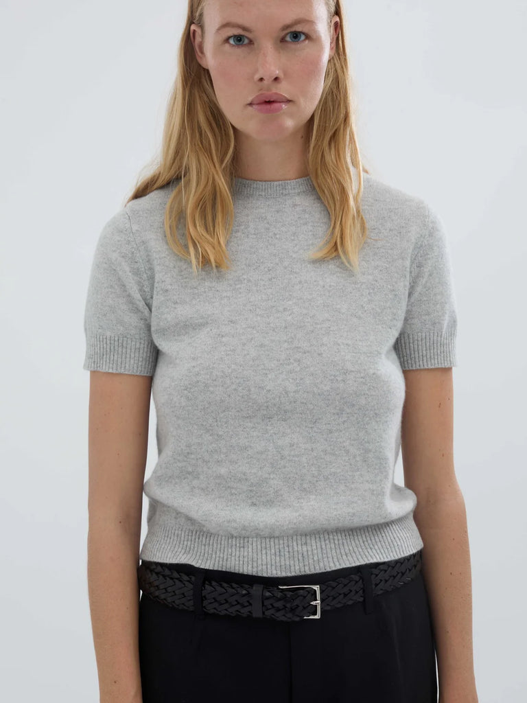 Peoples Republic Of Cashmere - Kortærmet Bluse - Ash Grey