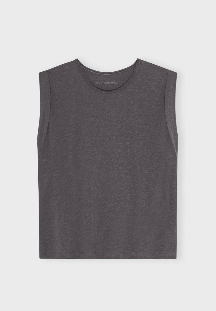 Moshi Moshi Mind - Accept Tank Top - Dark Grey