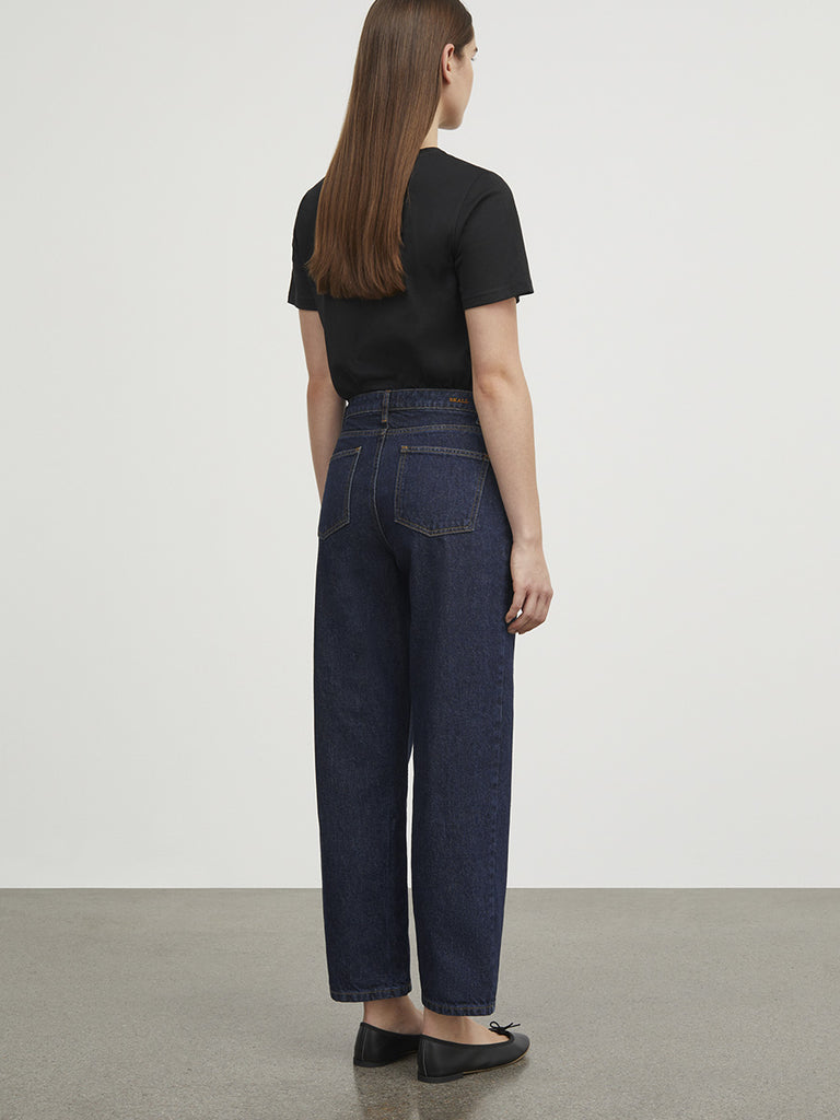 Skall Studio - Allison Cropped Jeans - Indigo Blue Denim