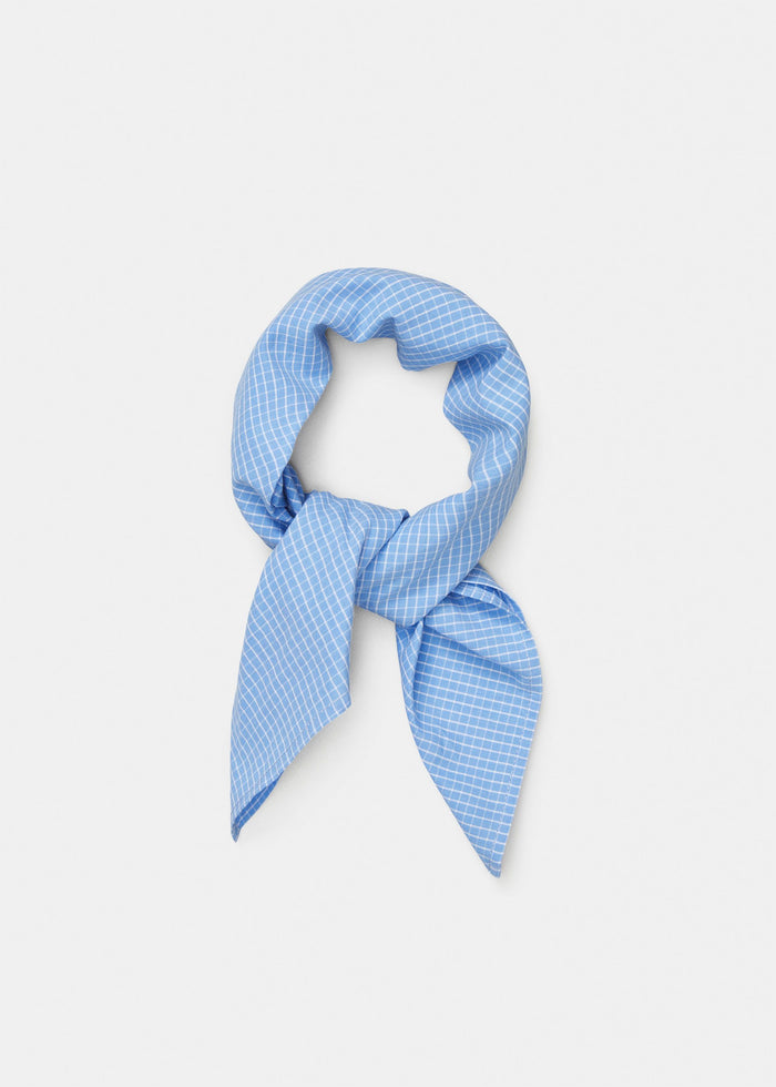 Aiayu - Charlie Scarf Check - Mix Blue