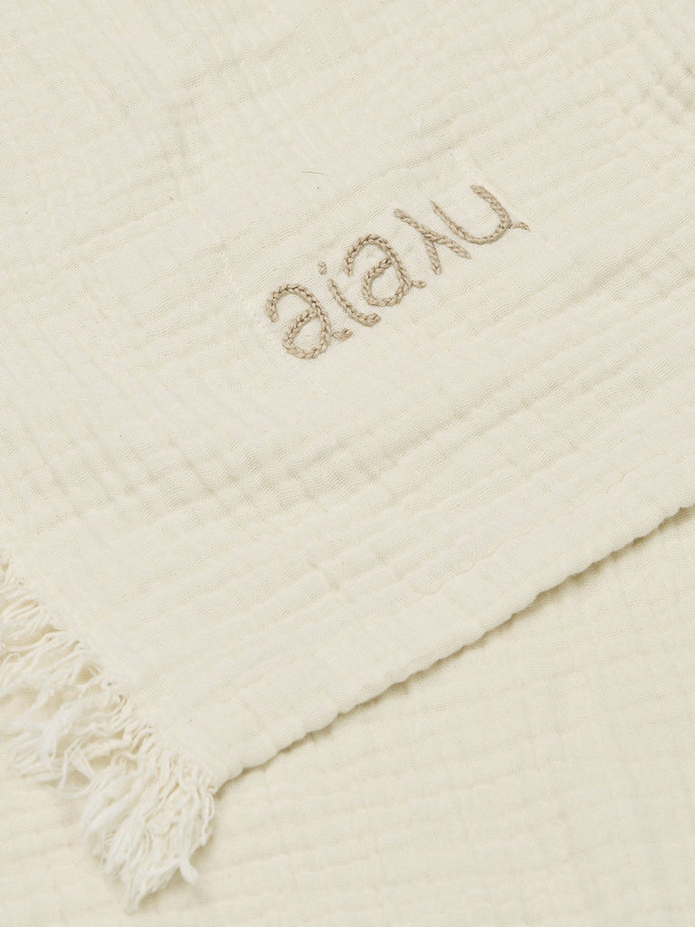 Aiayu - Cotton Throw - Pure Ecru