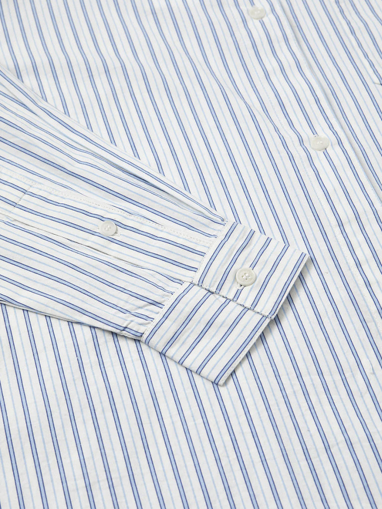 Skall Studio - Edgar Shirt - Blue/White Stripe