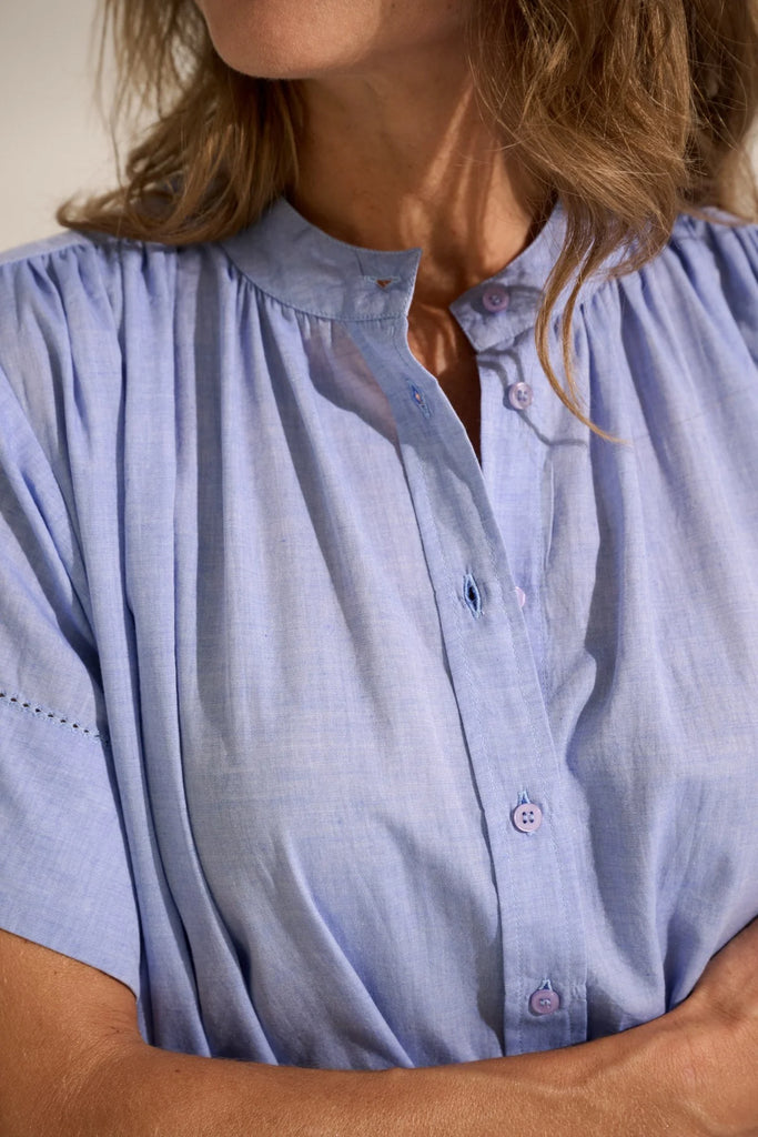 Moshi Moshi Mind - June Shirtdress Chambray - Light Blue