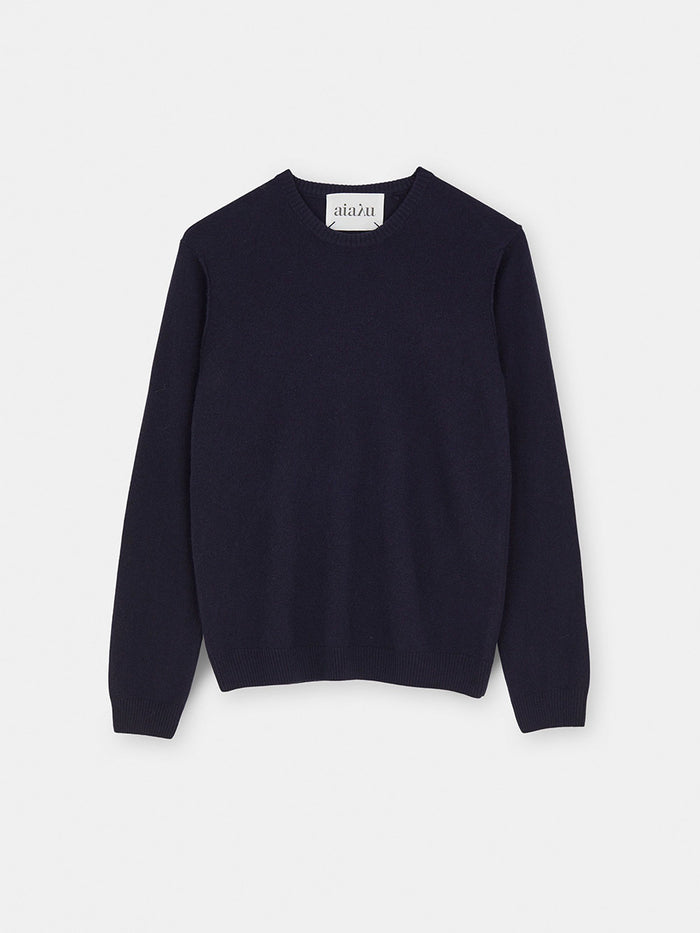 Aiayu - Leonardo Cashmere Sweater - Black Blue