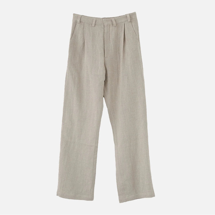 Af Agger - Linen Wide Box Pants - Nature