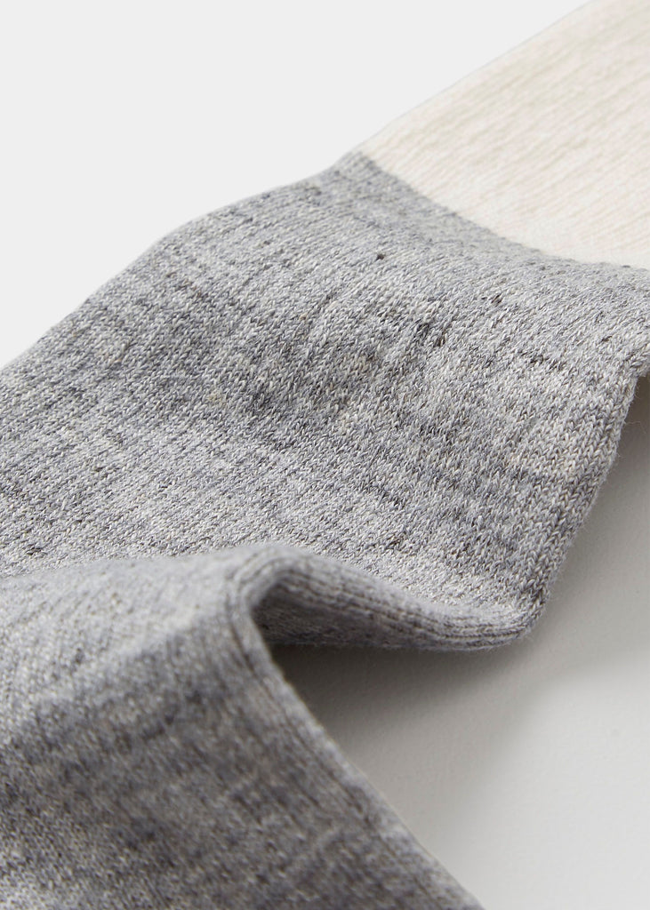 Aiayu - Linen Rib Socks - Mix Grey Melange