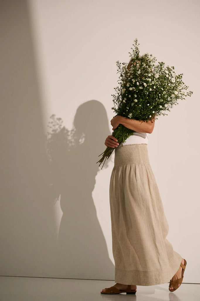 Moshi Moshi Mind  - Malou Skirt Linen - Natural Linen