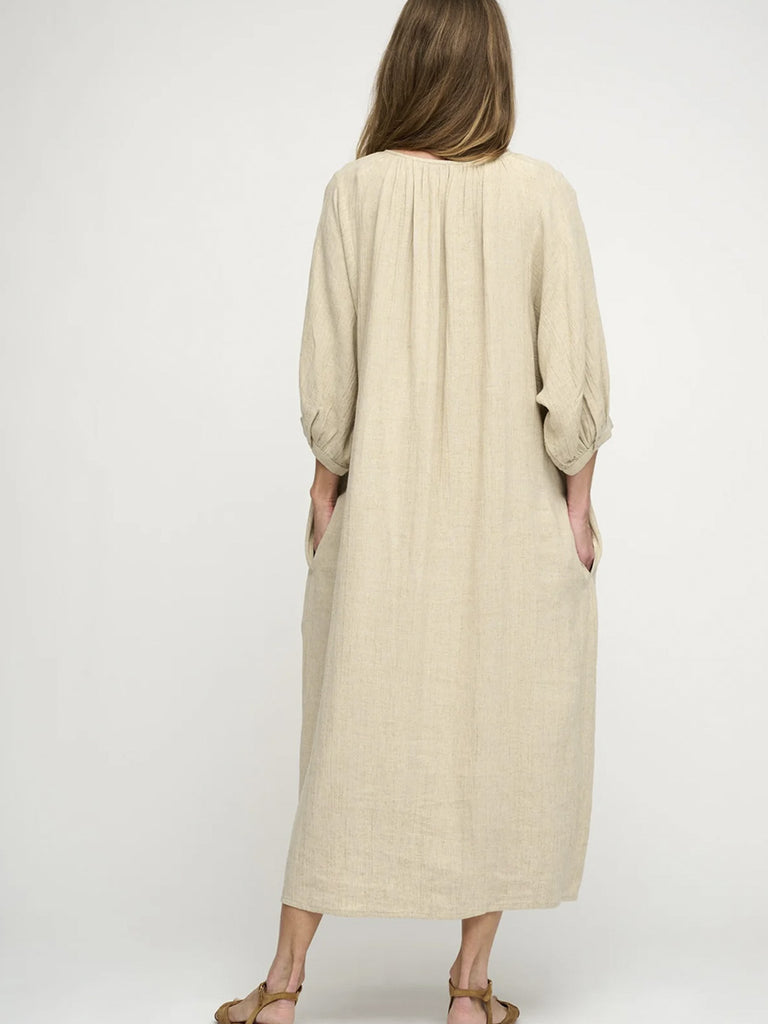 Moshi Moshi Mind - May Shirtdress Linen - Natural Linen