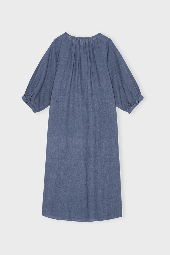 Moshi Moshi Mind - May Shirtdress Linen - Sea Blue