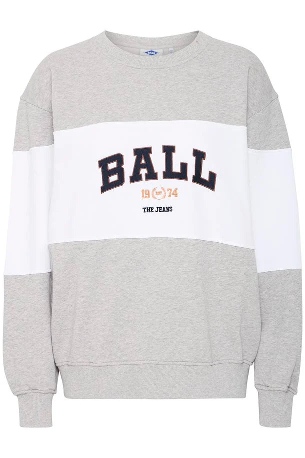 Ball - Bamontana Pullover - Medium Grey Melange
