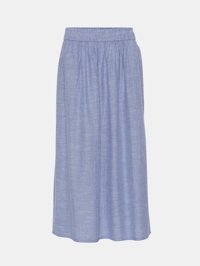Frau - Helsinki Skirt - Medium Blue Stripe
