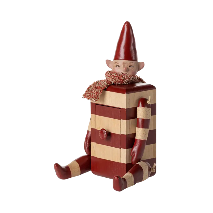 Maileg - Nisse m. Skuffe - Rød