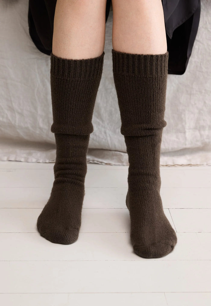 Moshi Moshi Mind - Polar Socks - Stone Brown