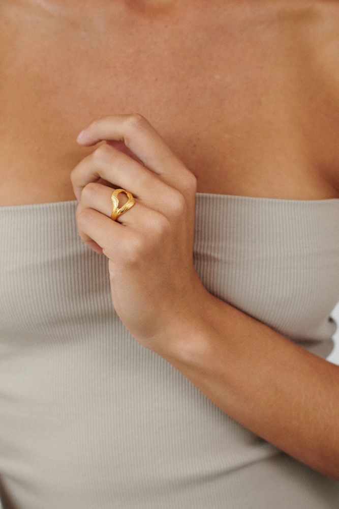 Pernille Corydon - Flowing Dreams Ring - Sølv el. Forgyldt