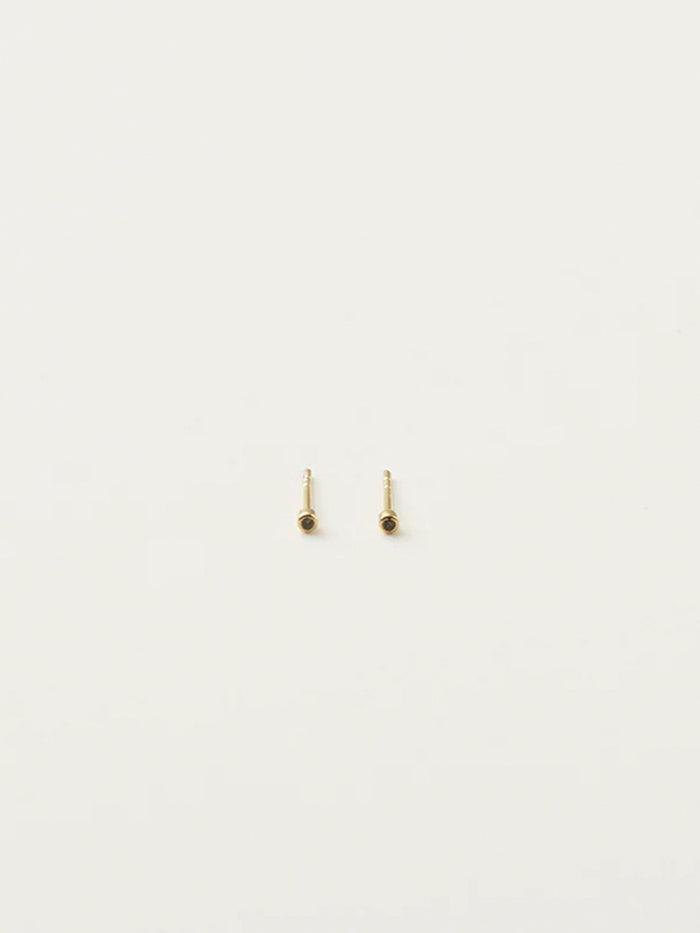 Studio Loma - Faith Earring - Forgyldt / Sort Diamant