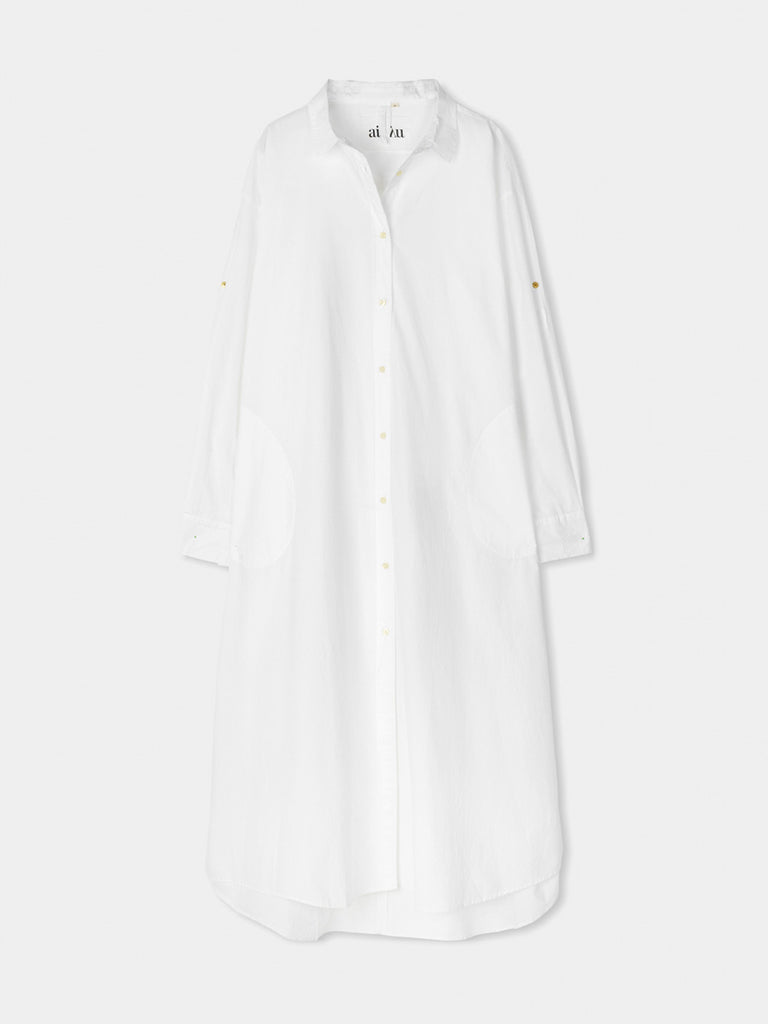 Aiayu - Shirt Robe - White