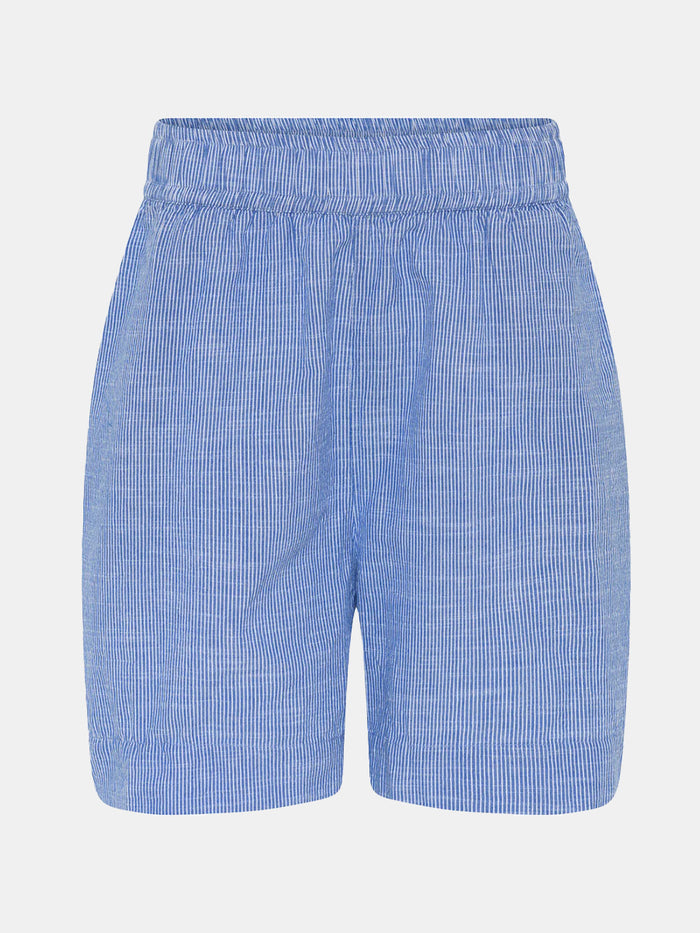 Frau - Sydney Shorts - Medium Blue Stripe