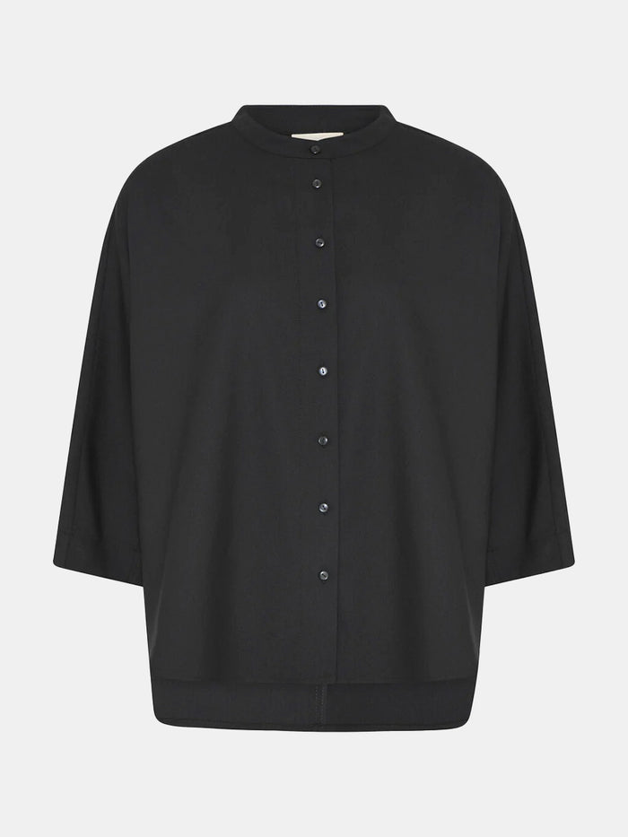 Frau - Seoul Short Elegant Shirt - Black