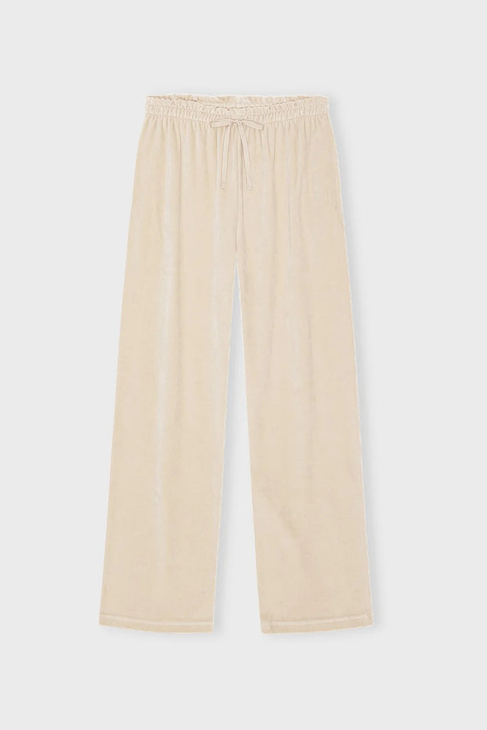 Moshi Moshi Mind - Sonja Pants Velvet - Pure Beige