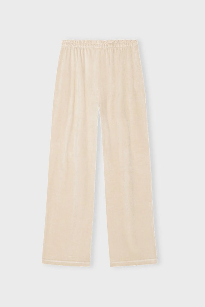 Moshi Moshi Mind - Sonja Pants Velvet - Pure Beige