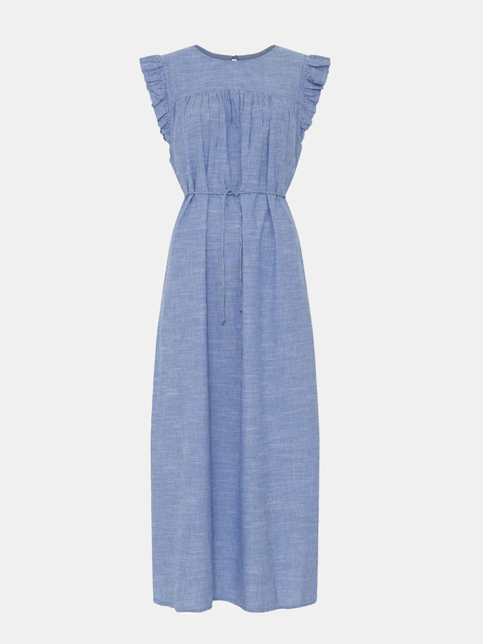 Frau - Stockholm Dress - Medium Blue Stripe
