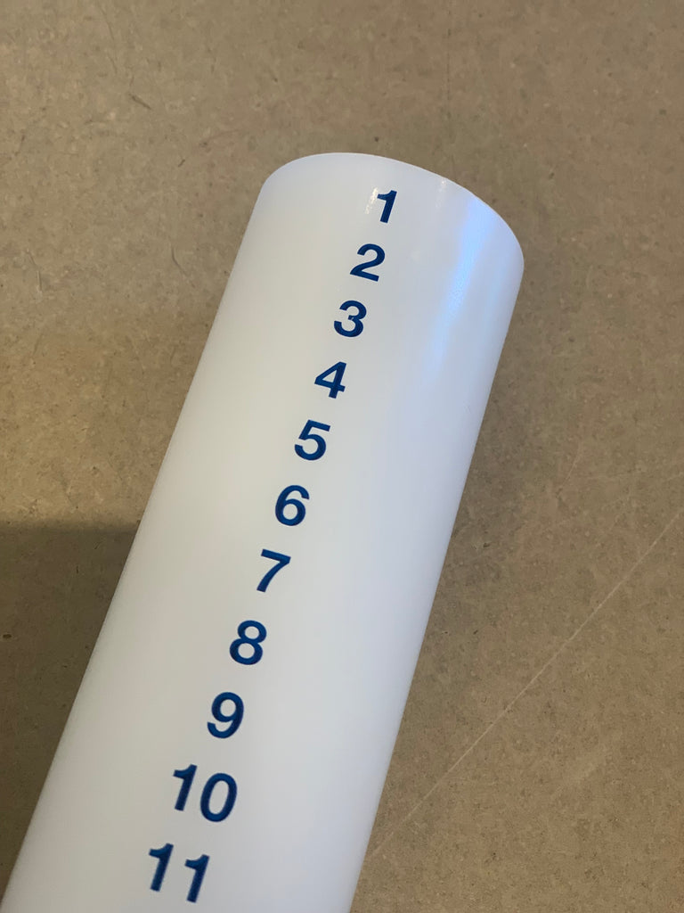 Kunstindustrien - Kalenderlys - 5x30 cm - Blå