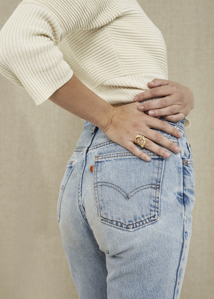 Trine Tuxen - Kale Ring - Forgyldt