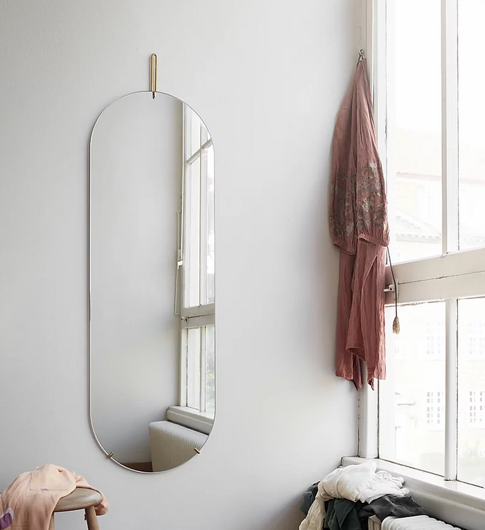 Moebe - Tall Wall Mirror - Brass